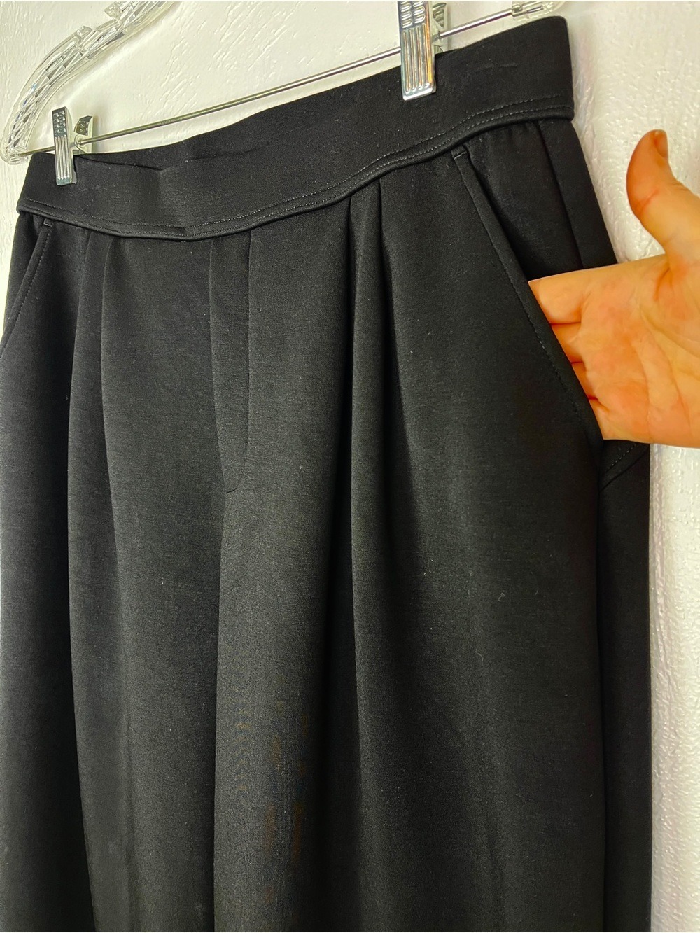 Halara Flex High Waisted Body Sculpt Waist-Slimming Wide-Leg Pants Pockets large - Picture 4 of 7